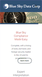 Mobile Screenshot of blueskydata.com